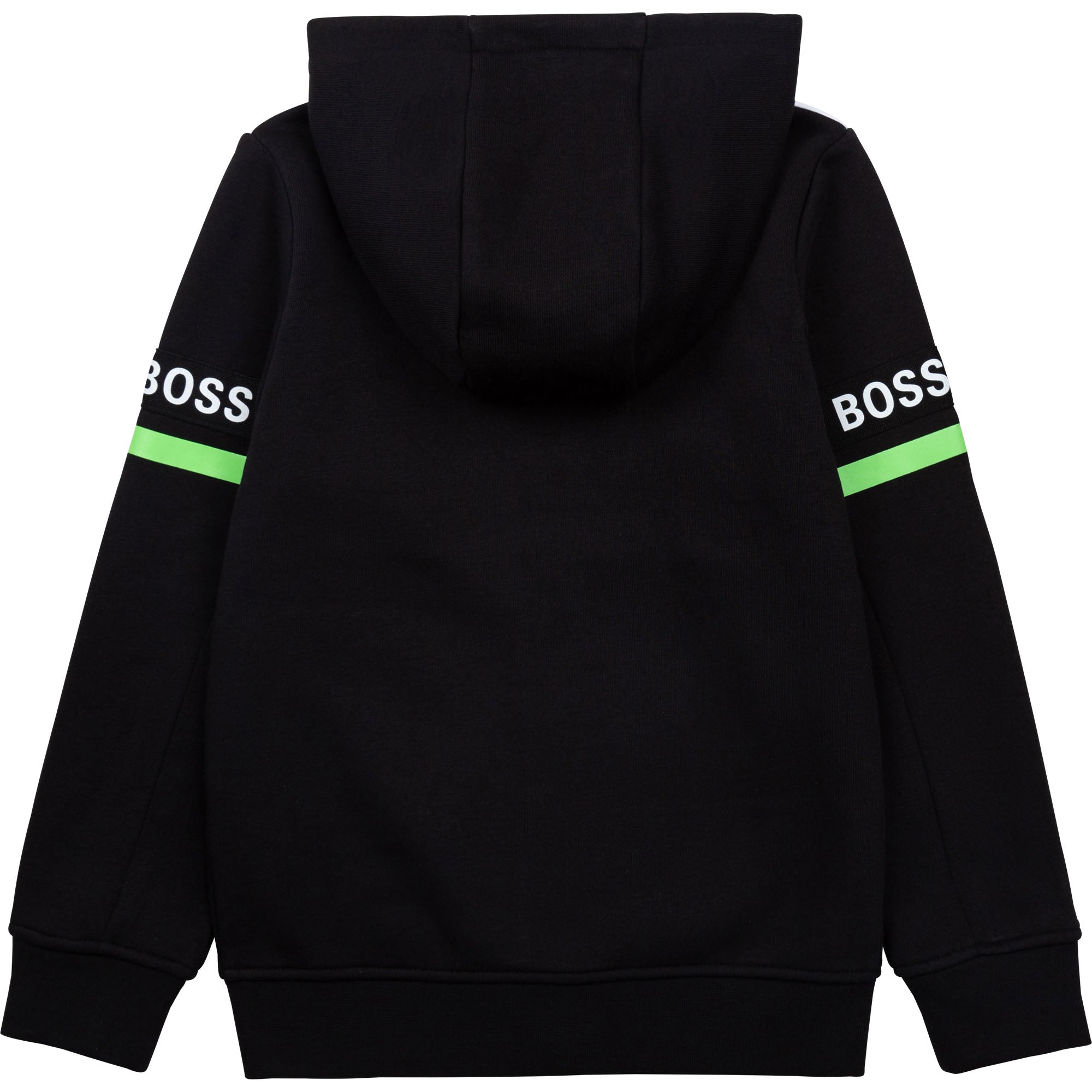 Hugo Boss Boys  Black Cotton Logo hoodie