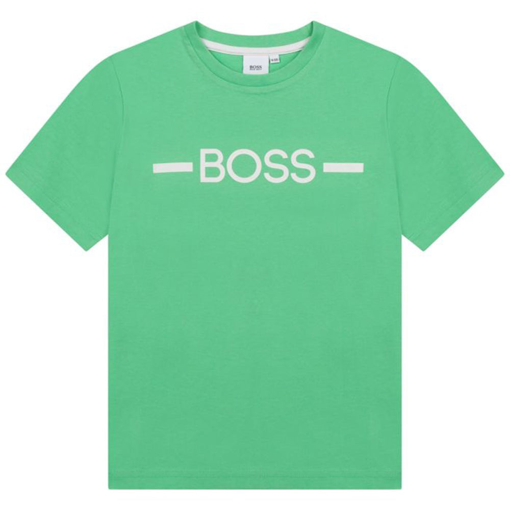 Hugo Boss Boys Logo T-shirt Green