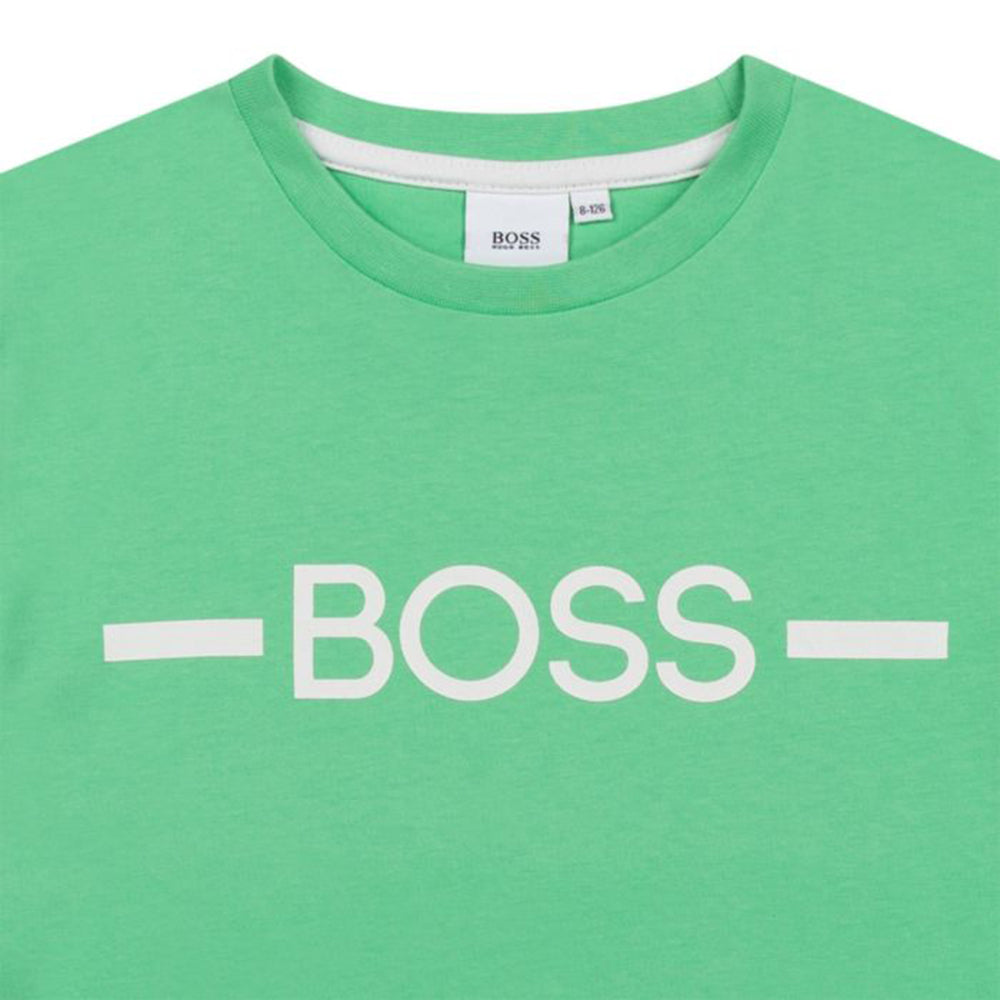 Hugo Boss Boys Logo T-shirt Green