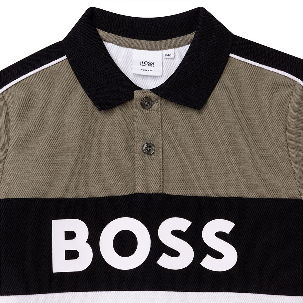 Hugo Boss Boys Logo Polo White