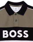Hugo Boss Boys Logo Polo White