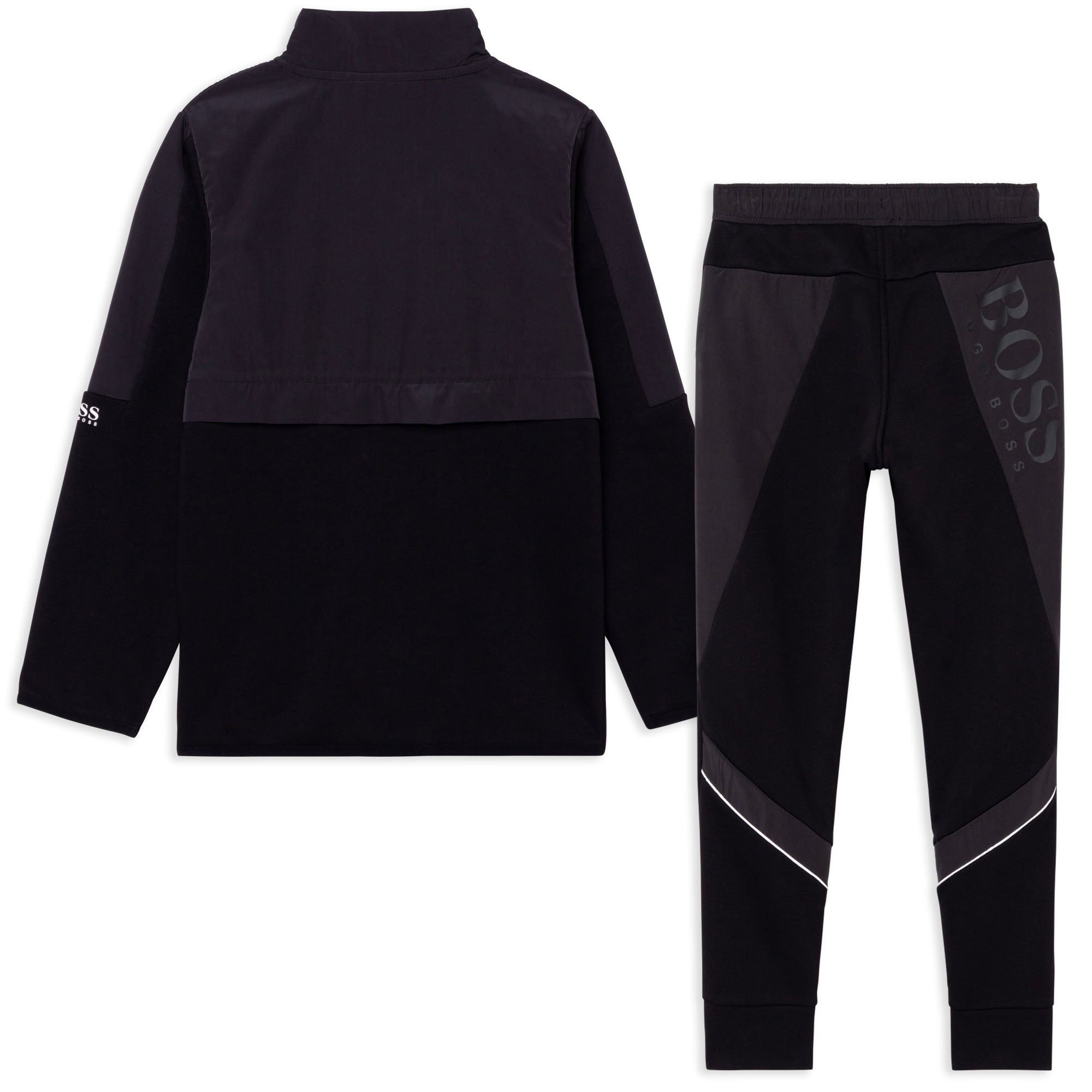 Hugo Boss Boys  Black Logo Tracksuit