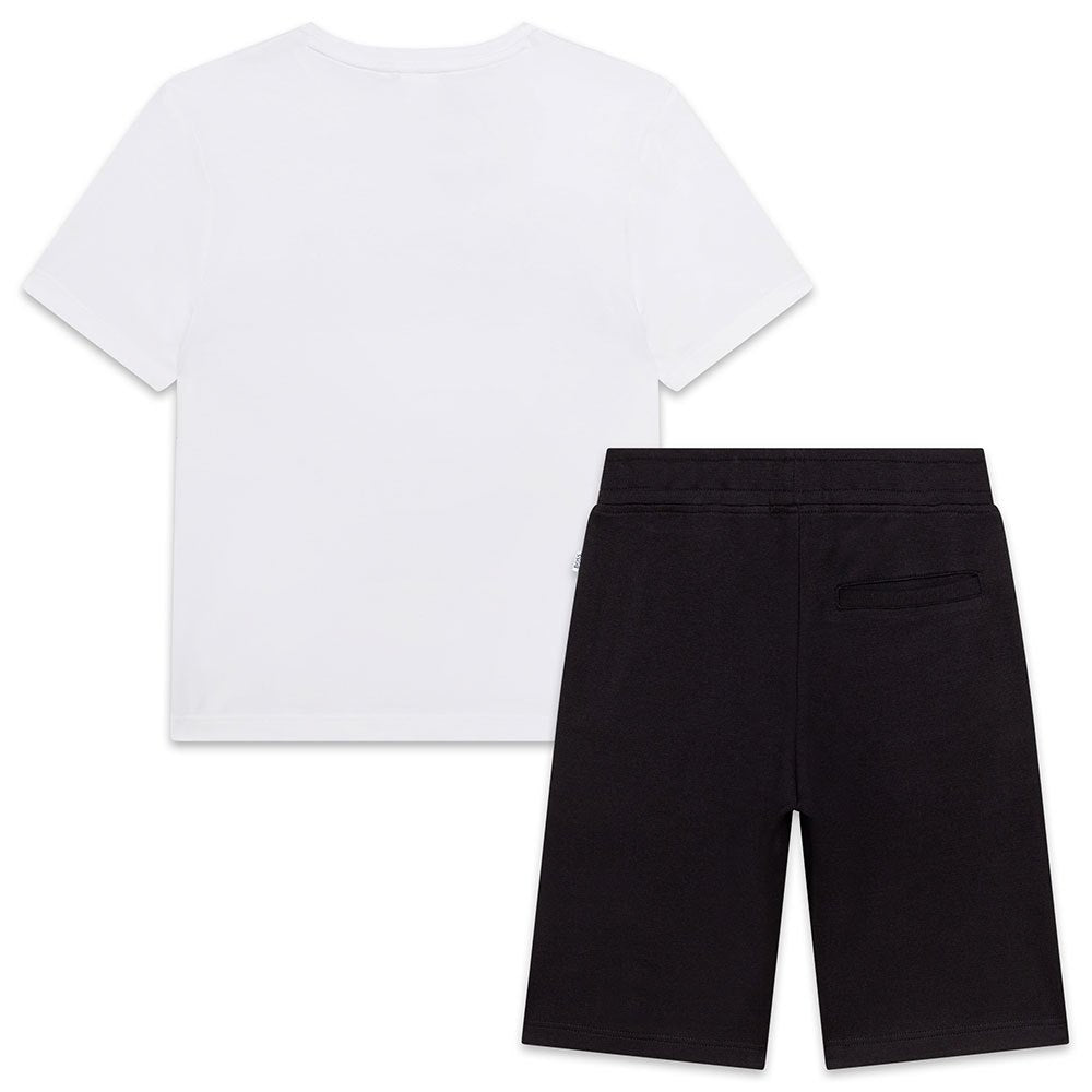 Hugo Boss Boys T-shirt And Shorts Set Black