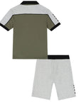 Hugo Boss Boys Polo Shirt & Shorts Set White