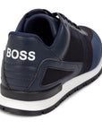 Hugo Boss Boys Blue & Black Trainers