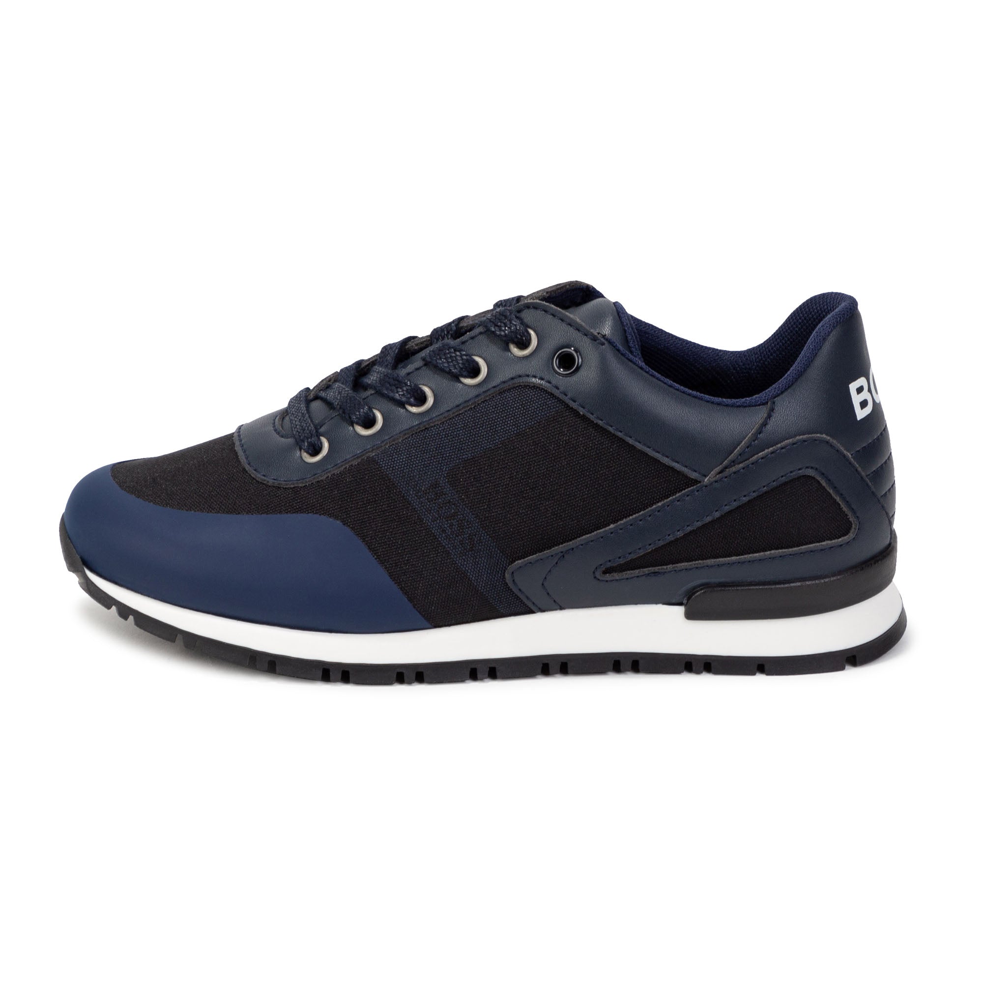 Hugo Boss Boys Blue &amp; Black Trainers