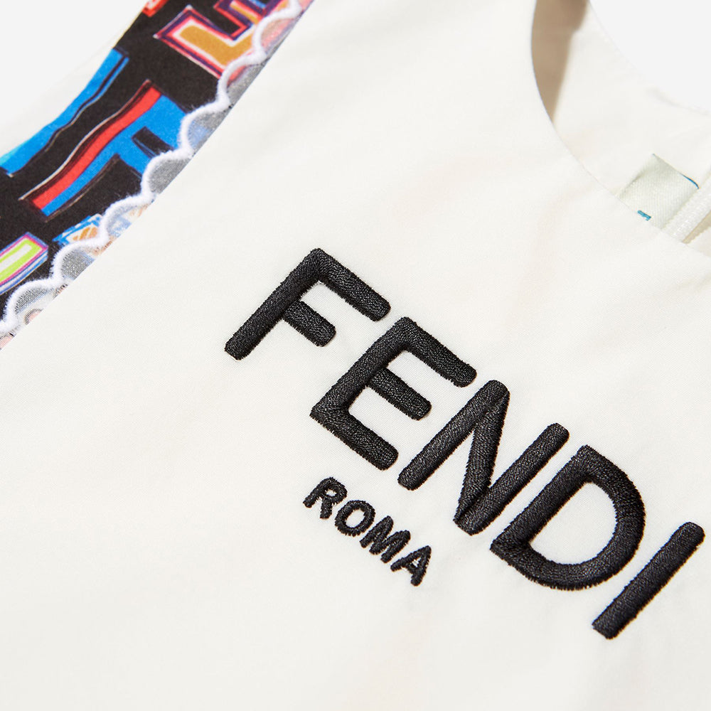 Fendi Girls FF Print Dress Multicolour