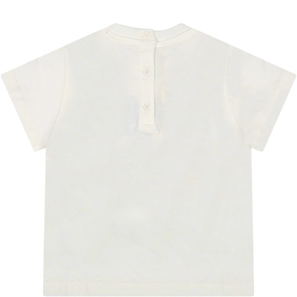 Fendi Baby Unisex Babys Logo T-shirt blue