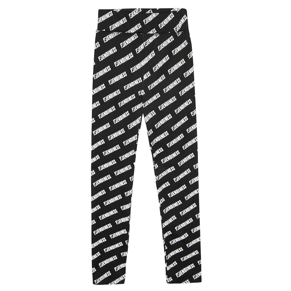 Fendi Girls Fendiness Logo Leggings Black