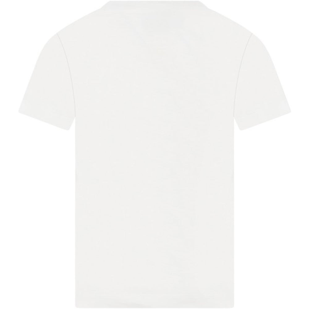 Fendi Girls Doll Scooter Print T-shirt White