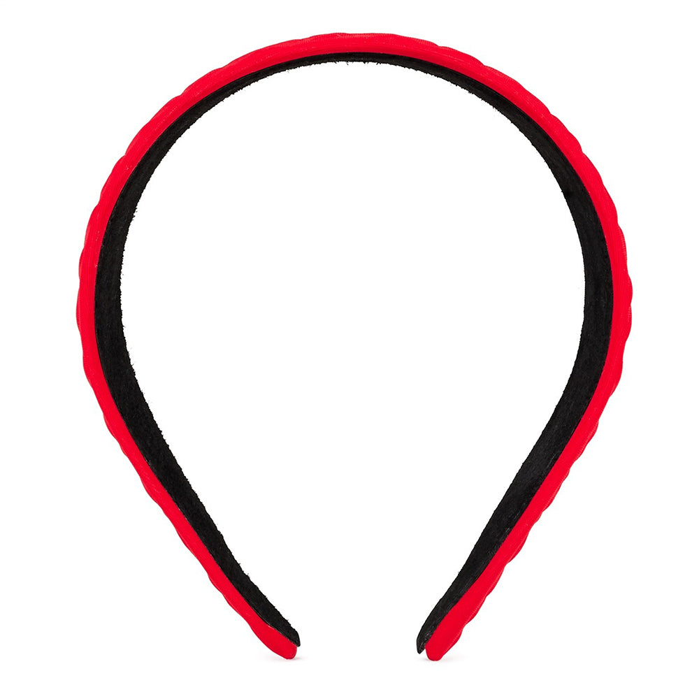 Fendi Girls FF Embossed Logo Headband Red