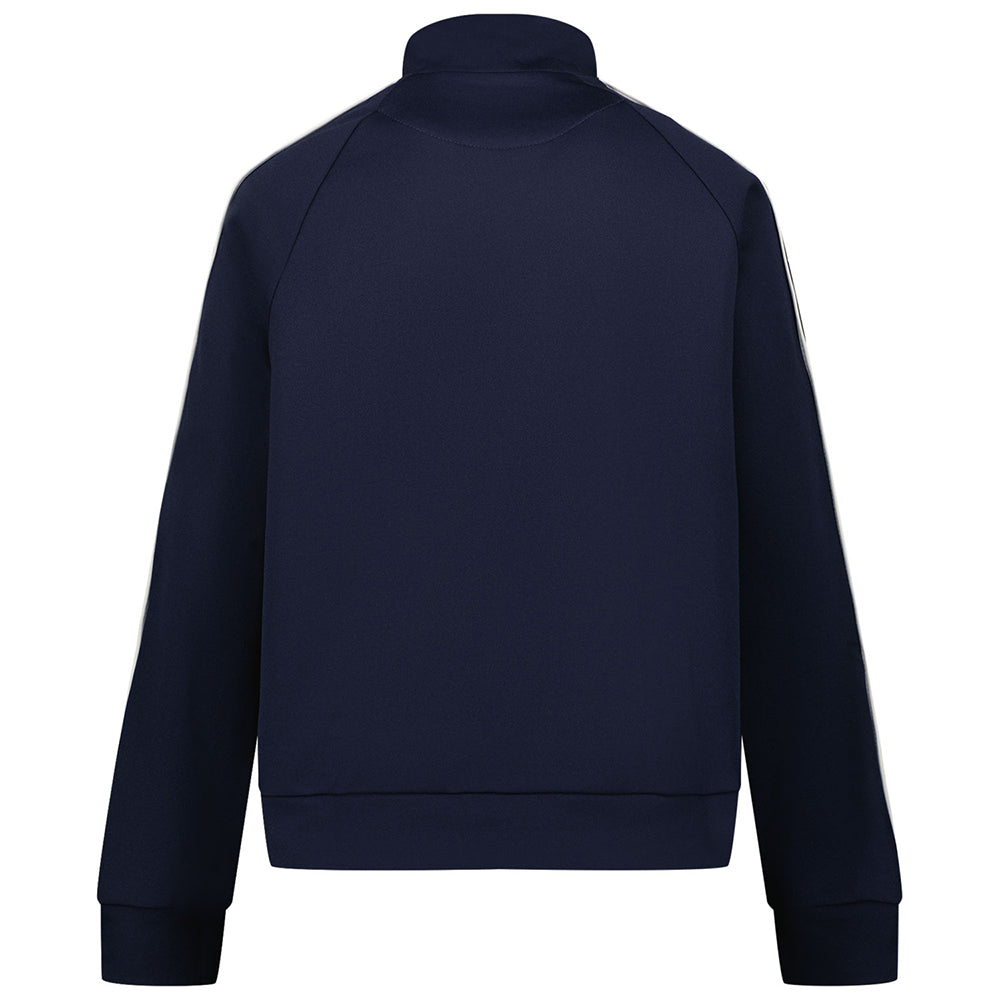 Fendi Boys Embossed Logo Zip Top Navy