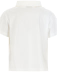 Fendi Boys Pocket Logo Polo White