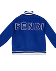 Fendi Unisex Kids Bomber Jacket Blue