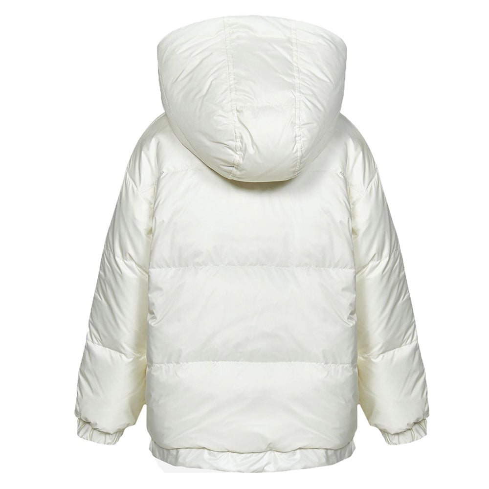 Fendi Boys Reversible FF Tape Puffer Coat White