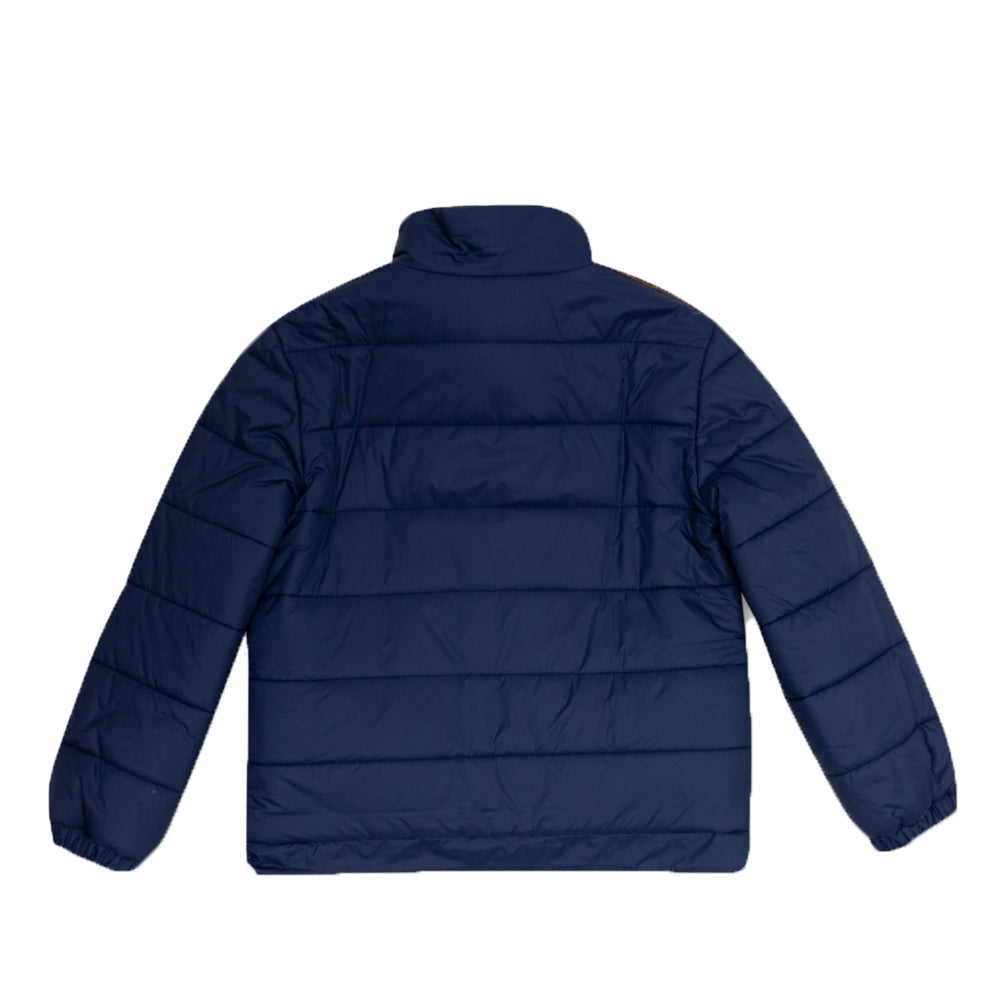 Fendi Boys Reversible FF Logo Padded Jacket Blue Brown