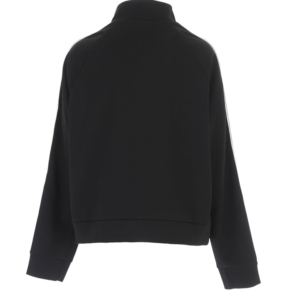 Fendi Unisex FF Tape Logo Zip Sweater Black