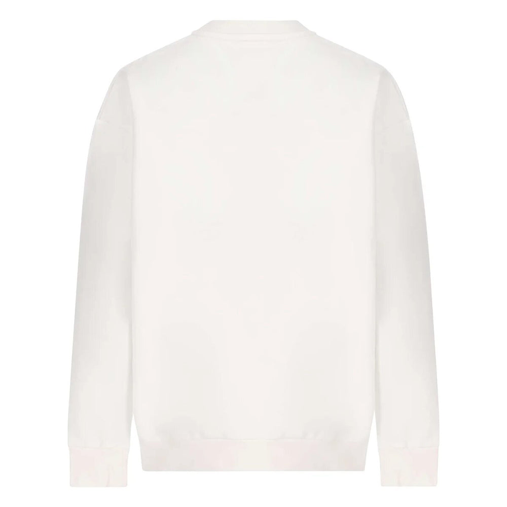 Fendi Girls Multicolour Logo Sweater White