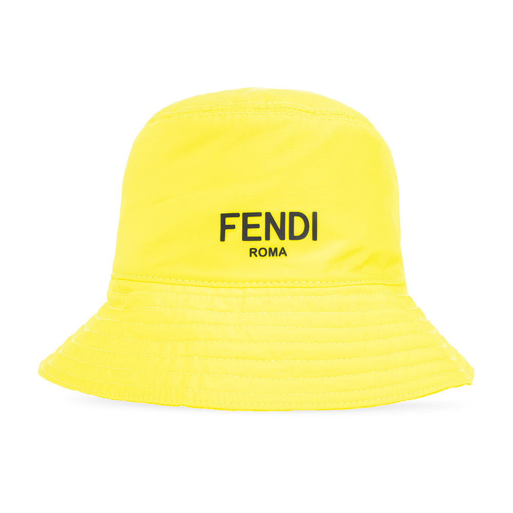 Fendi Kids Unisex Bucket Hat Yellow