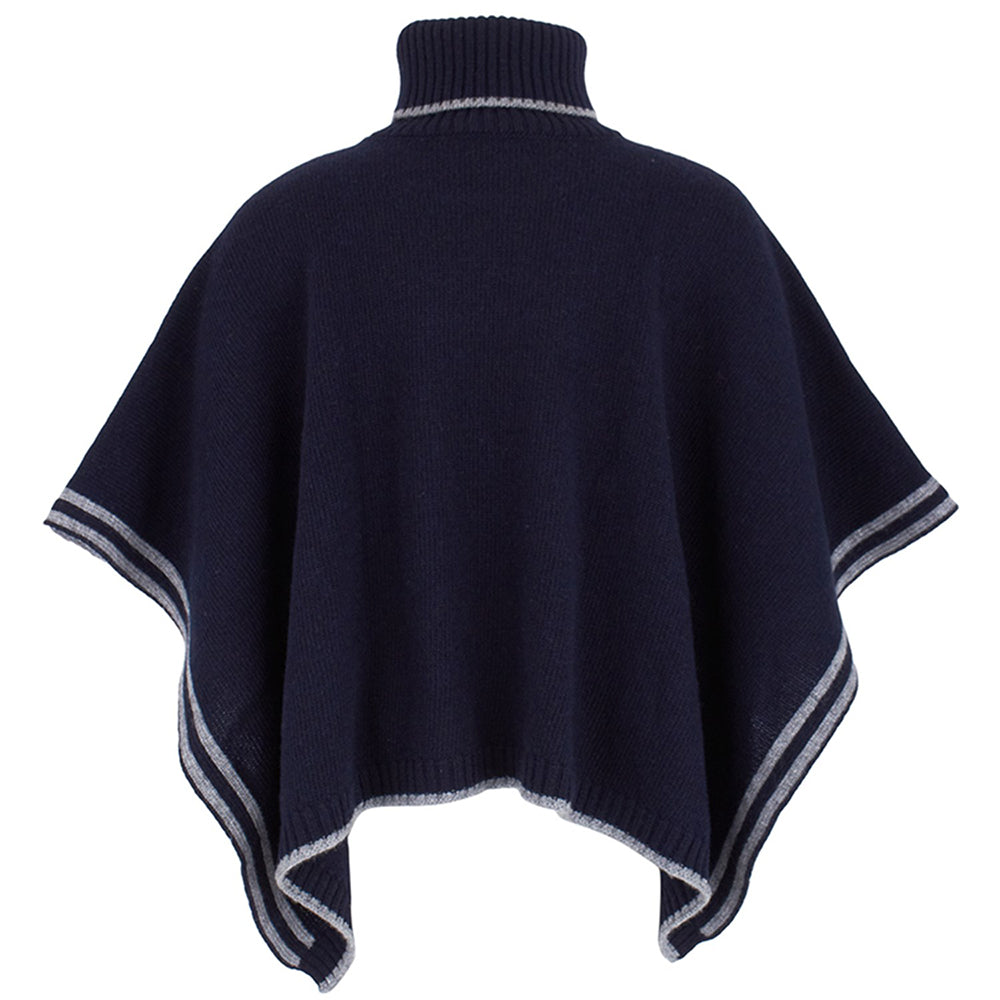 Fendi Unisex FF Poncho Navy