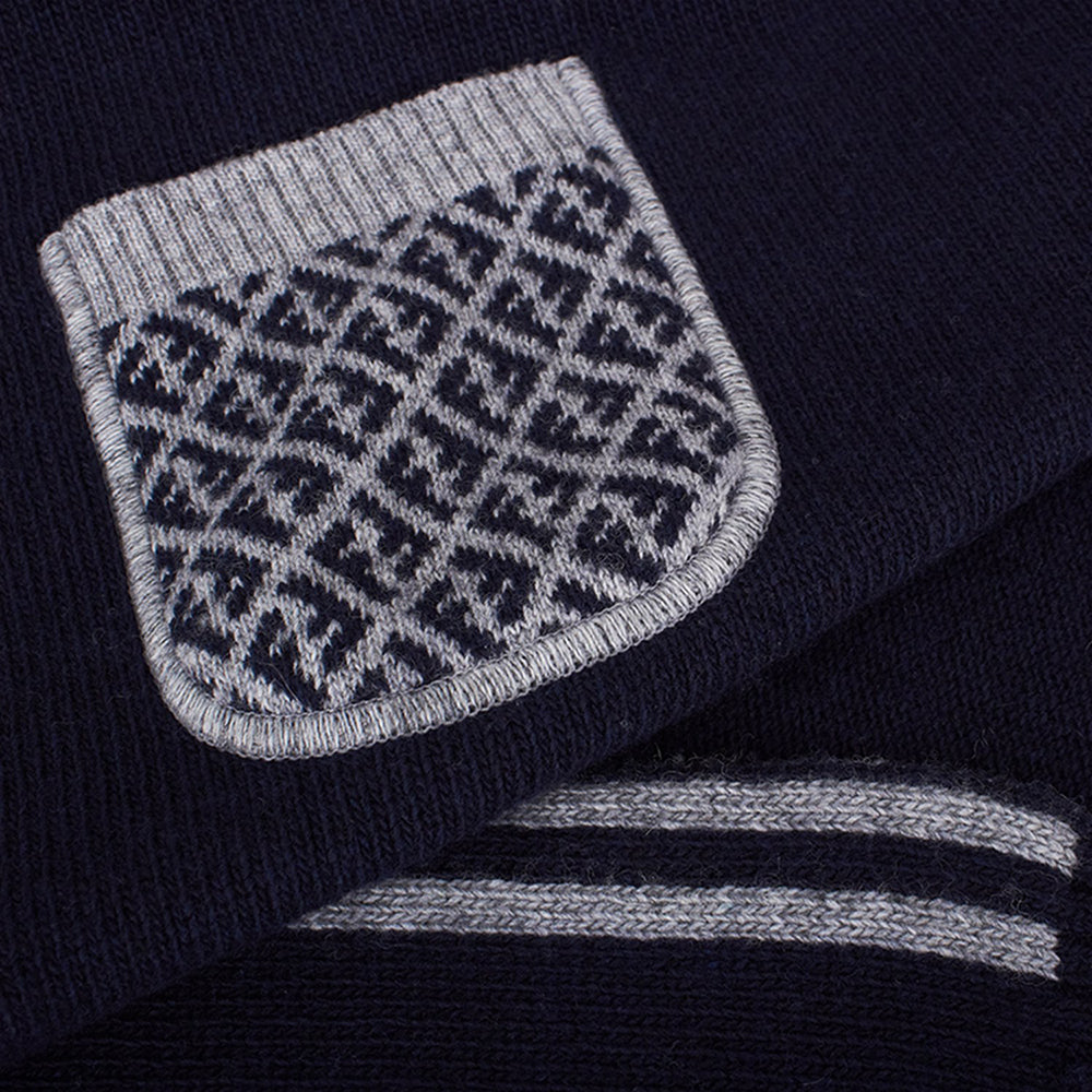 Fendi Unisex FF Poncho Navy