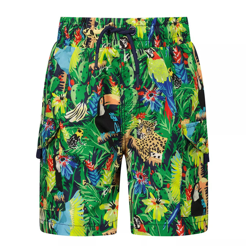 Kenzo Baby Boys Tropical Swim Shorts Green
