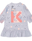 Kenzo Baby Girls Tiger Print Dress Grey