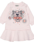 Kenzo Baby Girls Tiger Print Dress Pink