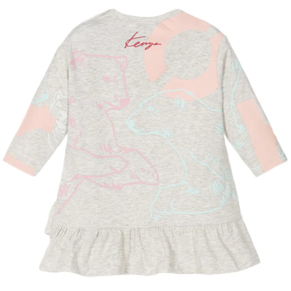 Kenzo Baby Girls Tiger Dress Grey