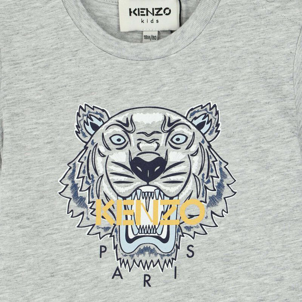 Kenzo Baby Boys T-shirt Boys Logo Grey