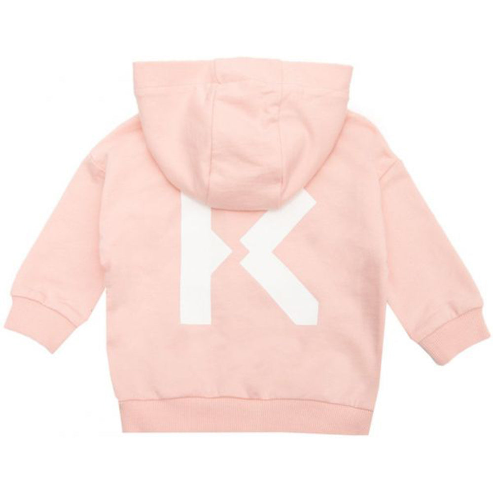 Kenzo Girls Logo Hoodie Pink