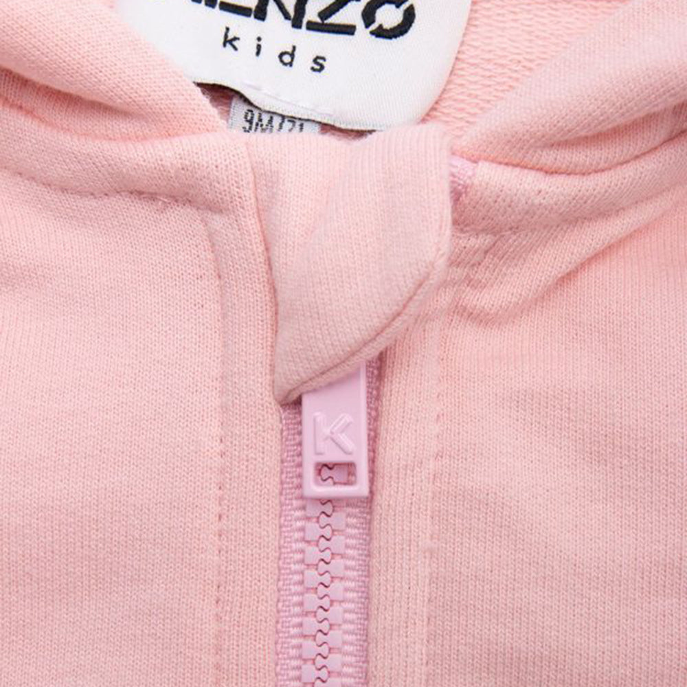 Kenzo Girls Logo Hoodie Pink