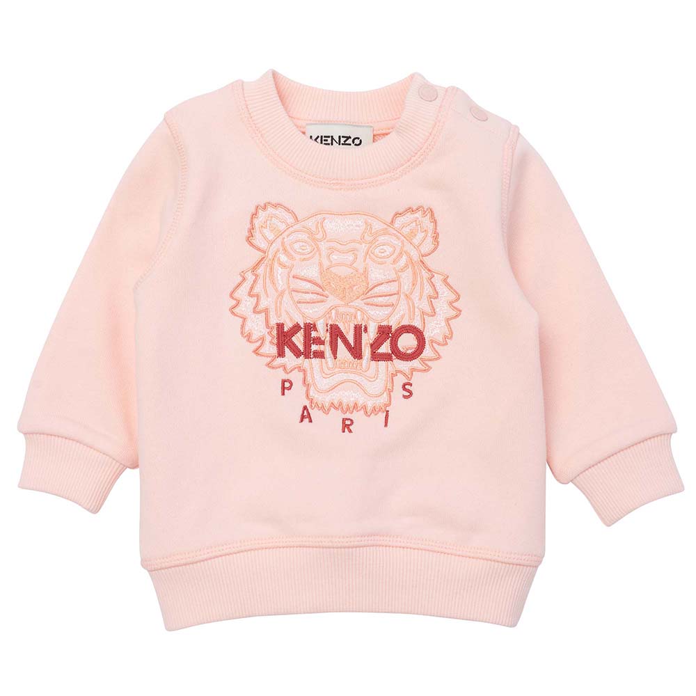 Kenzo Baby Girls Pink Tiger Sweater Pink