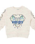 Kenzo Baby Boys Elephant Logo Sweater White