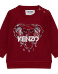 Kenzo Baby Boys Elephant Print Sweater Red