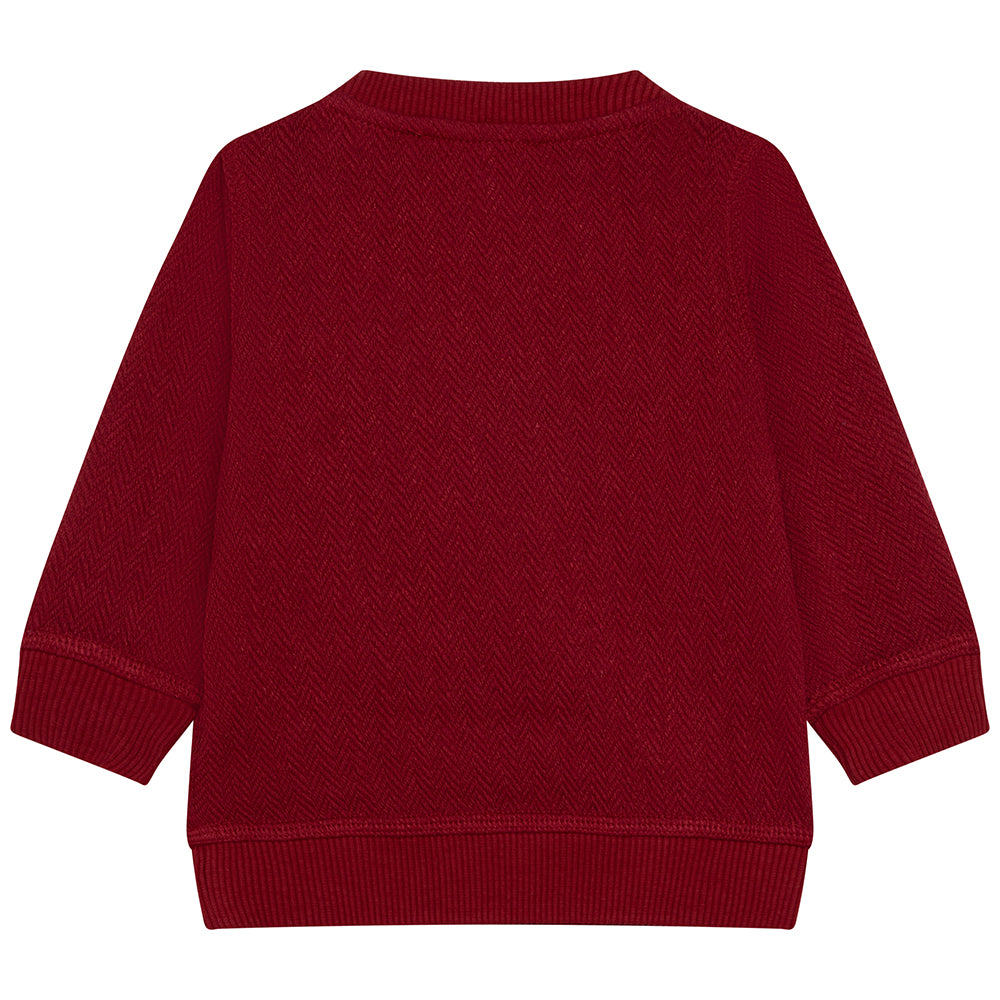 Kenzo Baby Boys Elephant Print Sweater Red