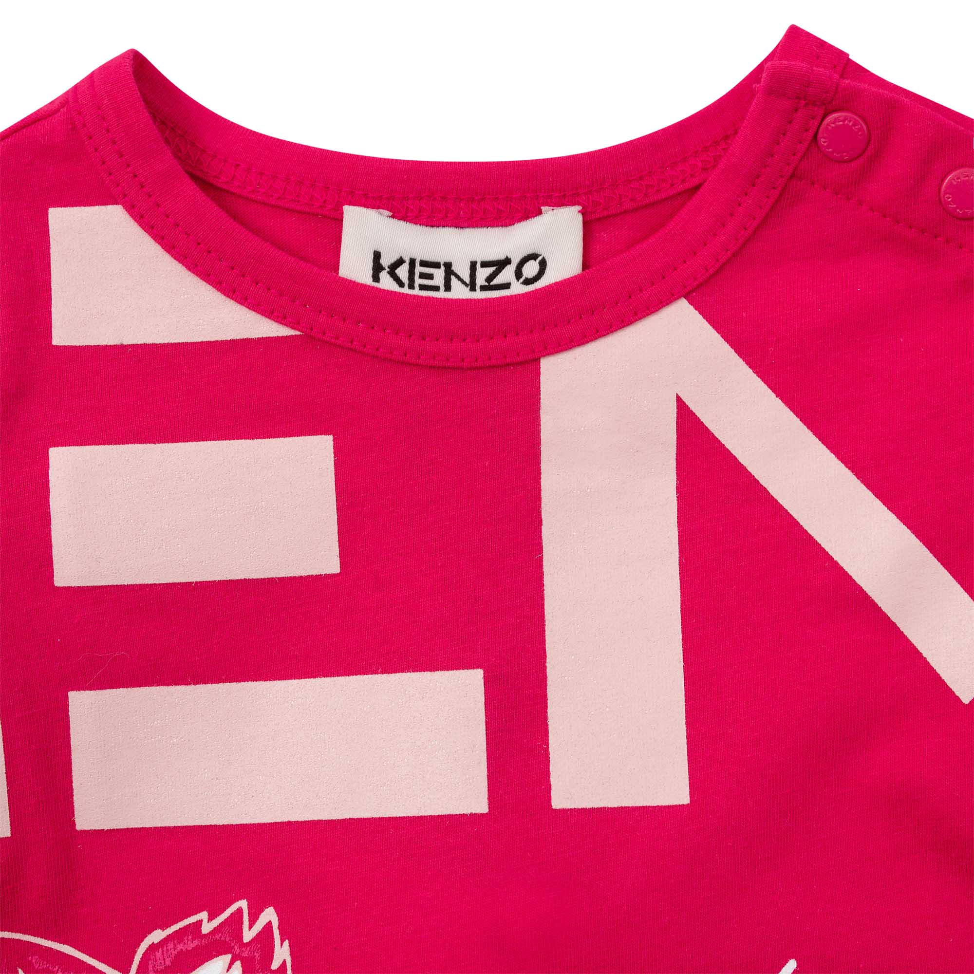 Kenzo Baby Girls Multi Icon Logo T Shirt Red