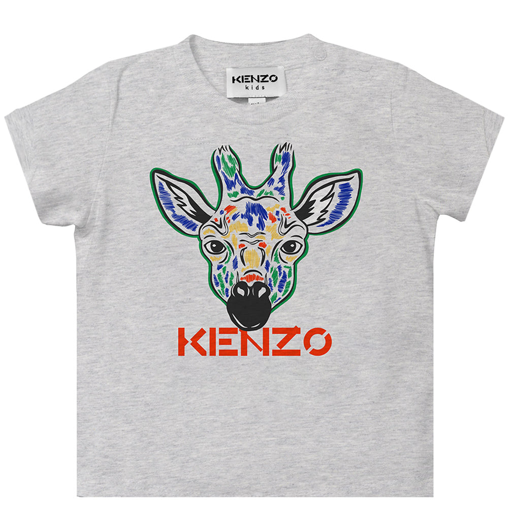 Kenzo Baby Boys Giraffe T-shirt Grey