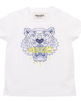 Kenzo Baby Boys Tiger T-shirt White