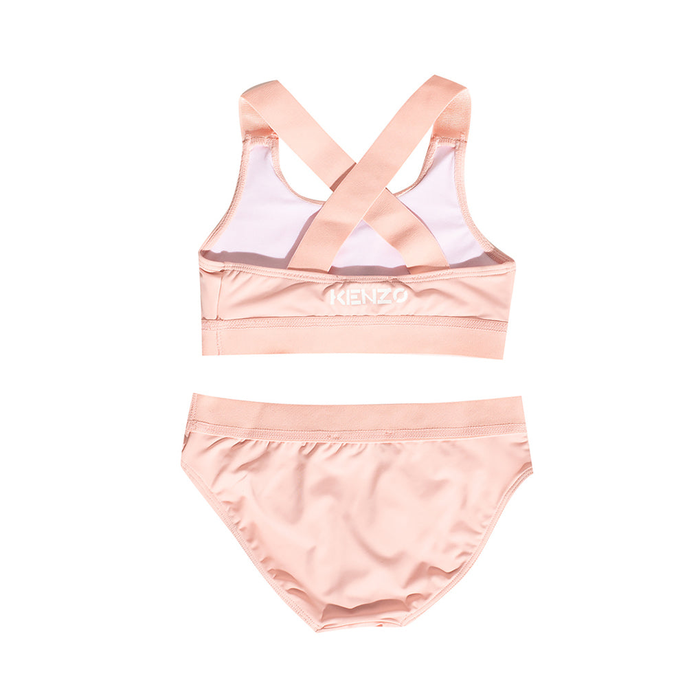 Kenzo Girls Two Piece Swimsuit Pink
