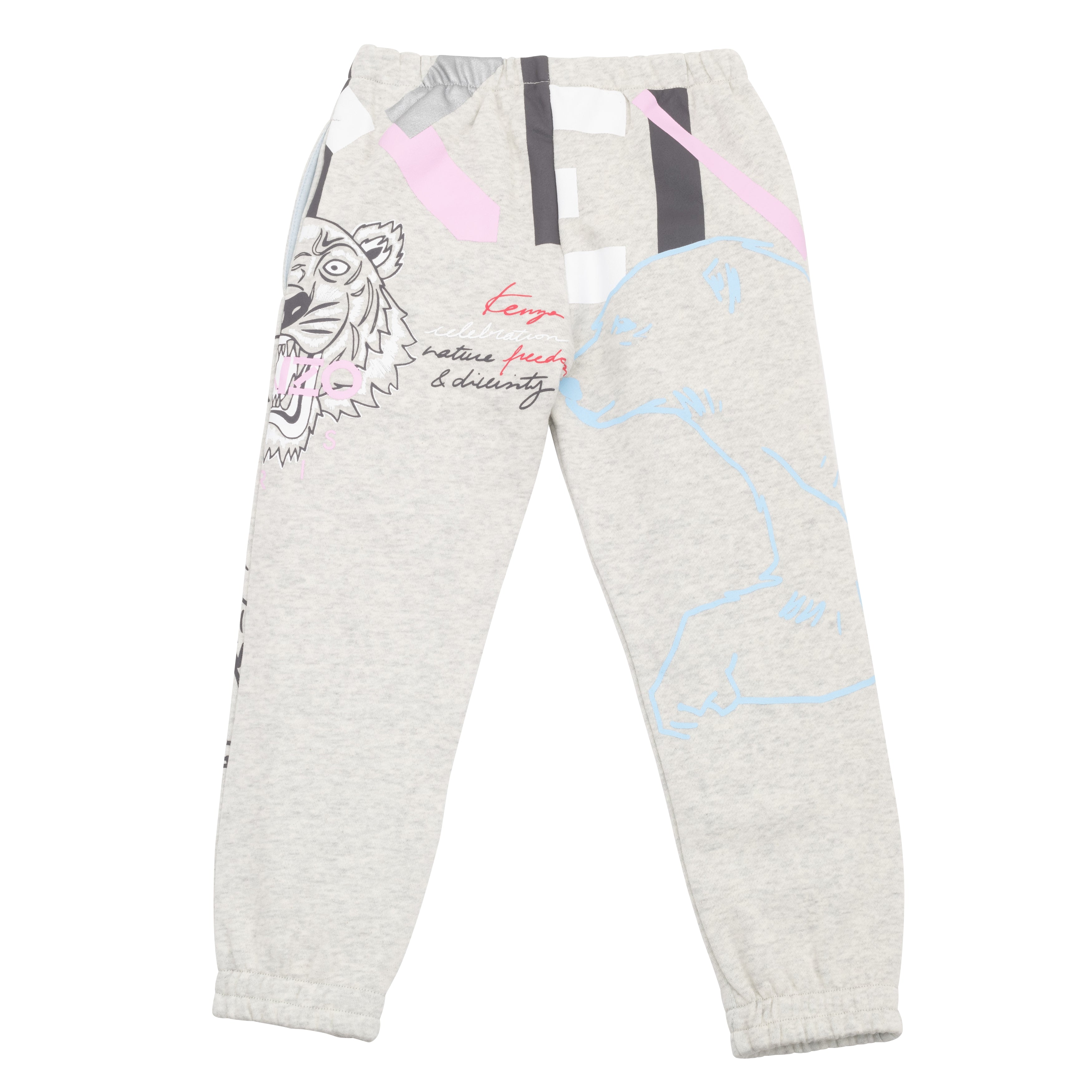 Kenzo Kids Girls Multi Iconics Joggers Grey