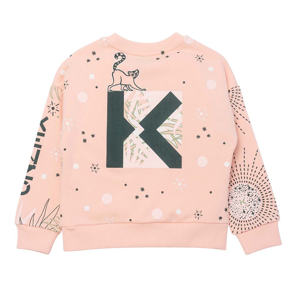 Kenzo Girls Tiger Pink Sweater Pink