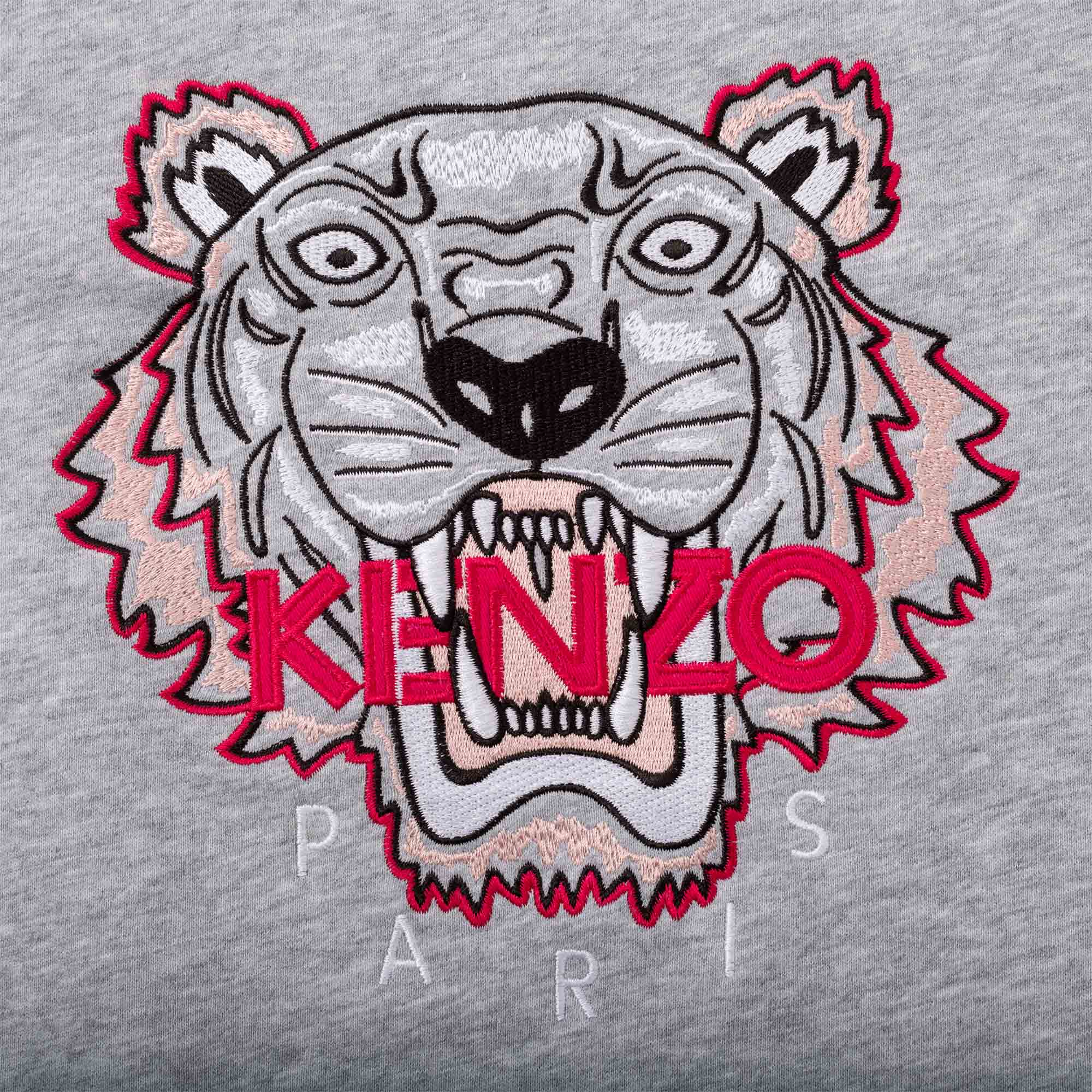 Kenzo Girls Tiger Logo Sweater Grey