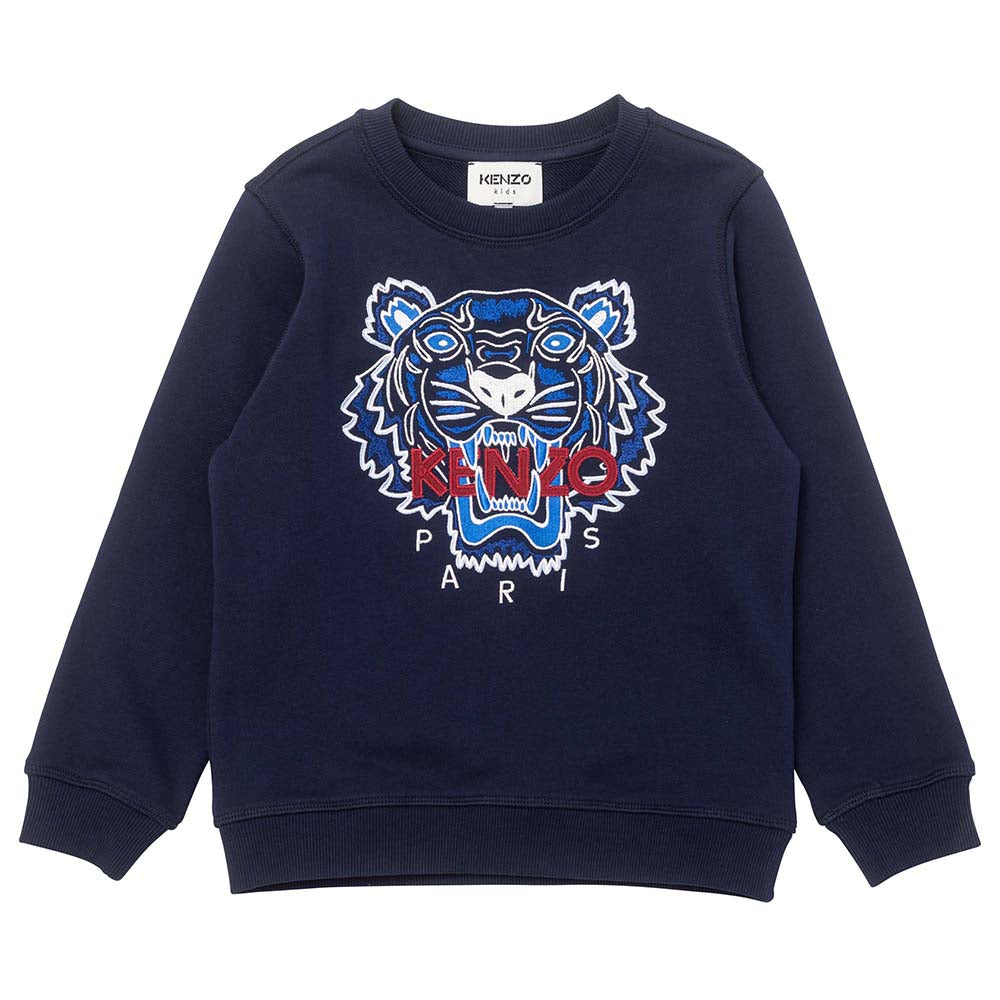 Kenzo Boys Tiger Sweater Navy