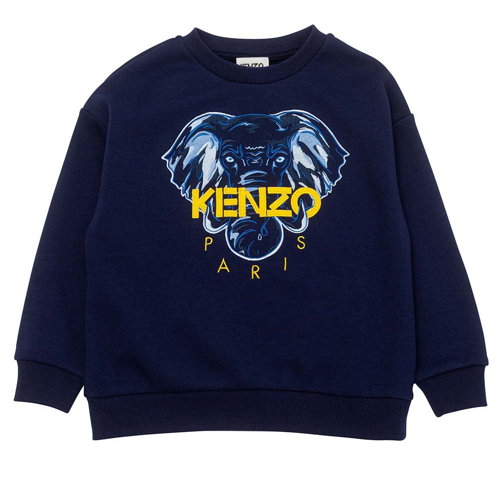 Kenzo Boys Elephant Sweatshirt Navy