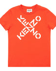 Kenzo Boys Big X Logo T-Shirt Red