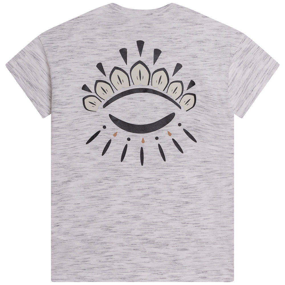 Kenzo Girls Eye Print T-Shirt Grey