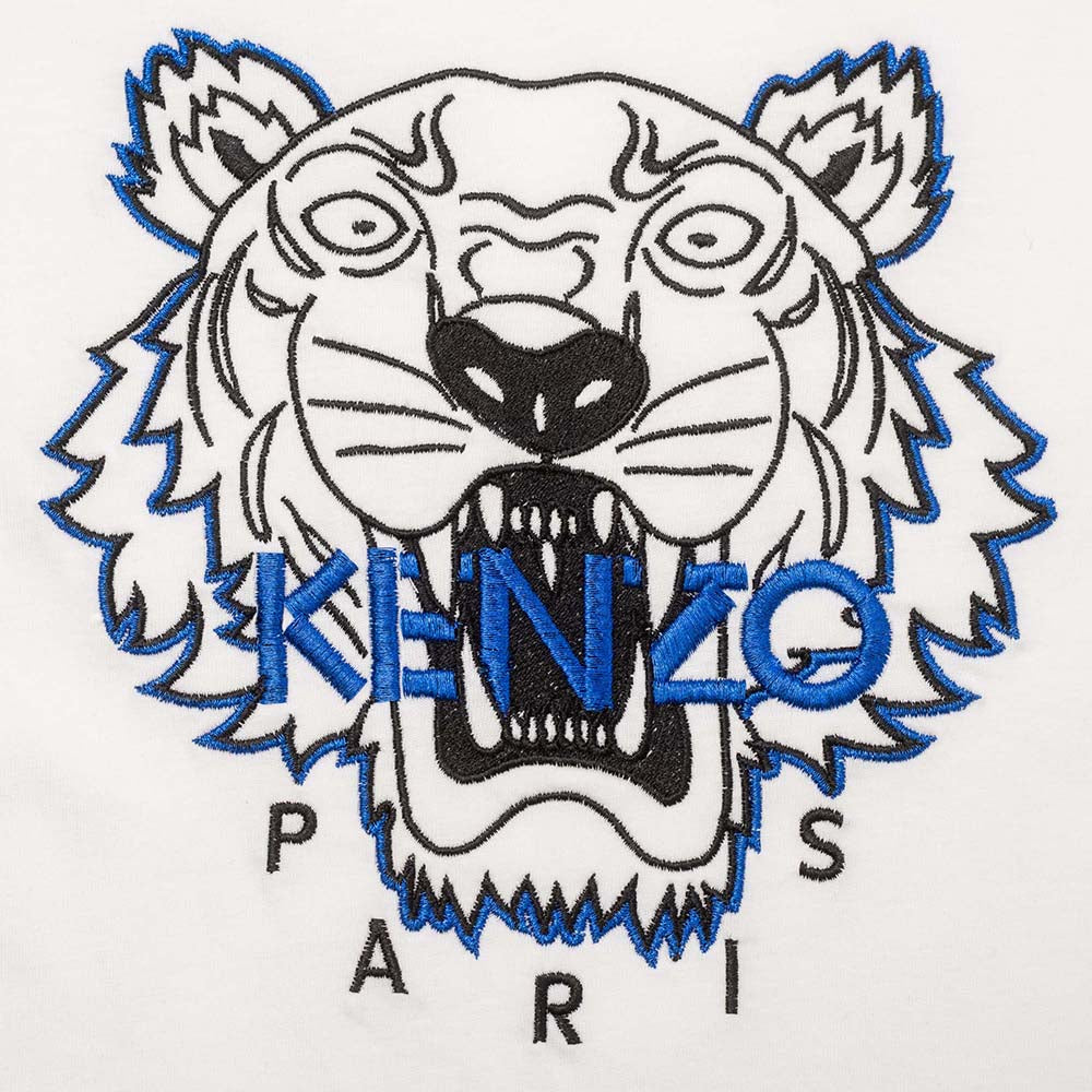 Kenzo Boys Tiger T-shirt White