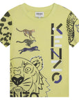 Kenzo Boys Tiger T-shirt Lime Green