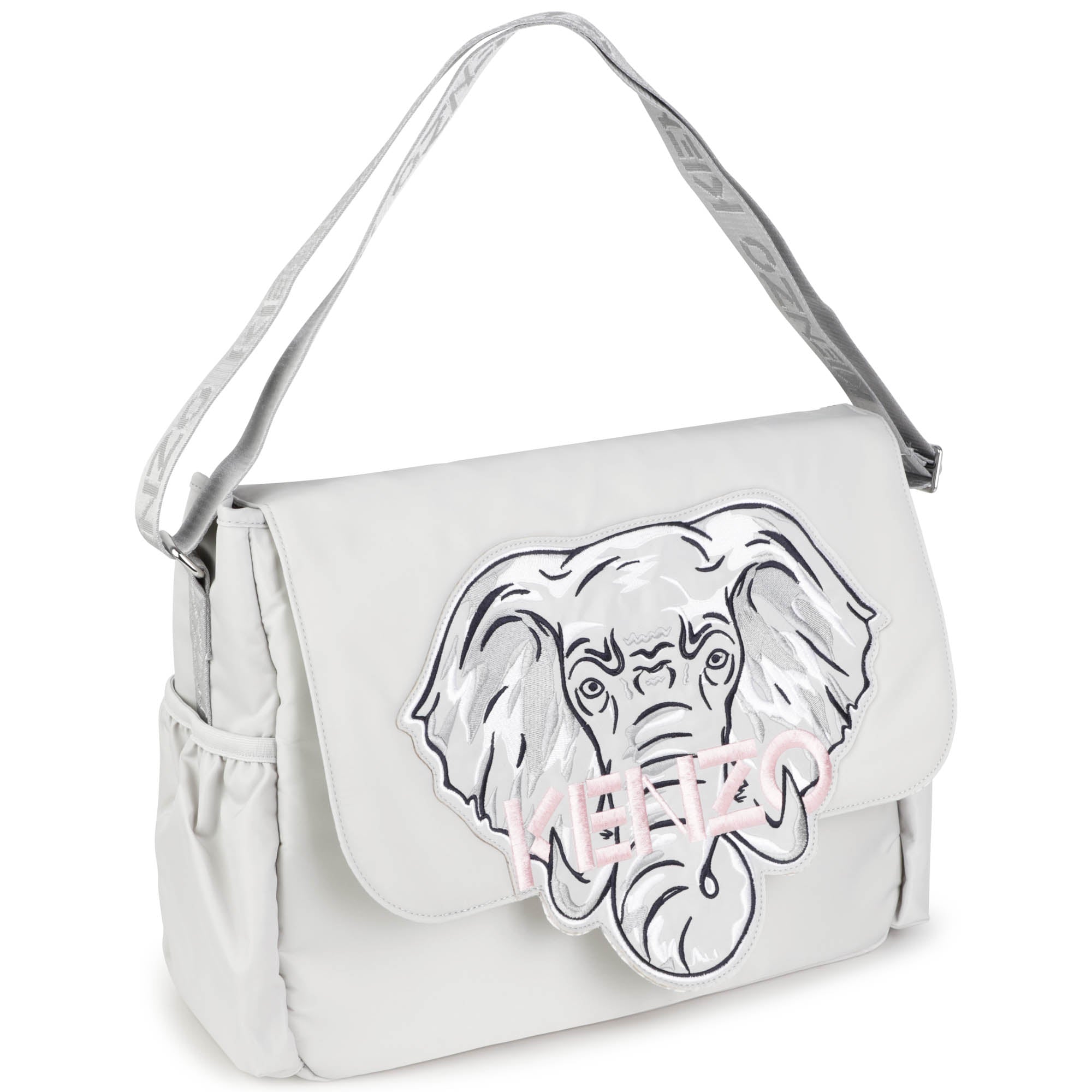 Kenzo Baby Elephant Logo Changing Bag Grey